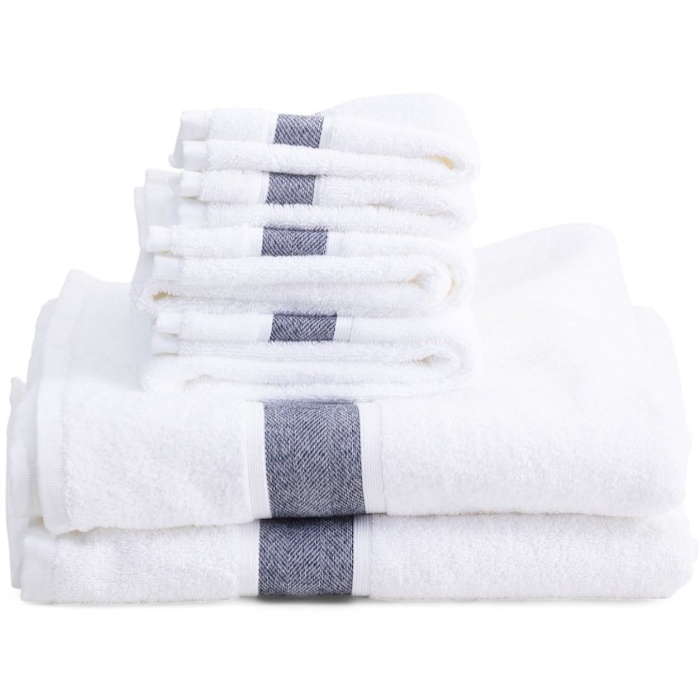 BROOKS BROTHERS Made In Turkey 6pc Turkish Cotton‎ Bath Set